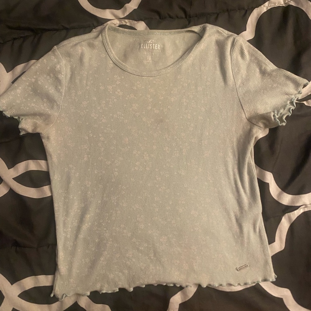 XS, Light green floral, Hollister baby tee